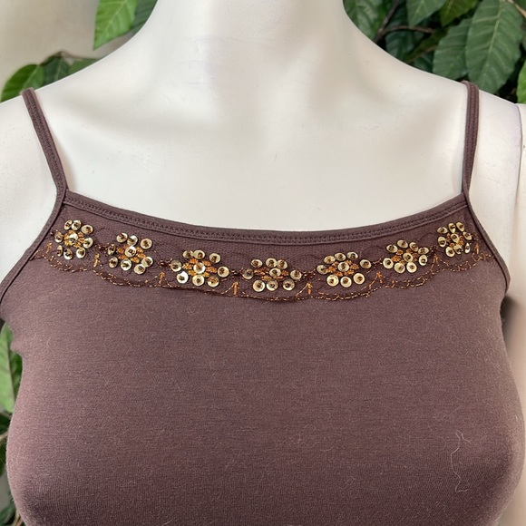 BEAD EMBELLISHED ANGORA SHRUG WITH CAMISOLE - Picture 9 of 14